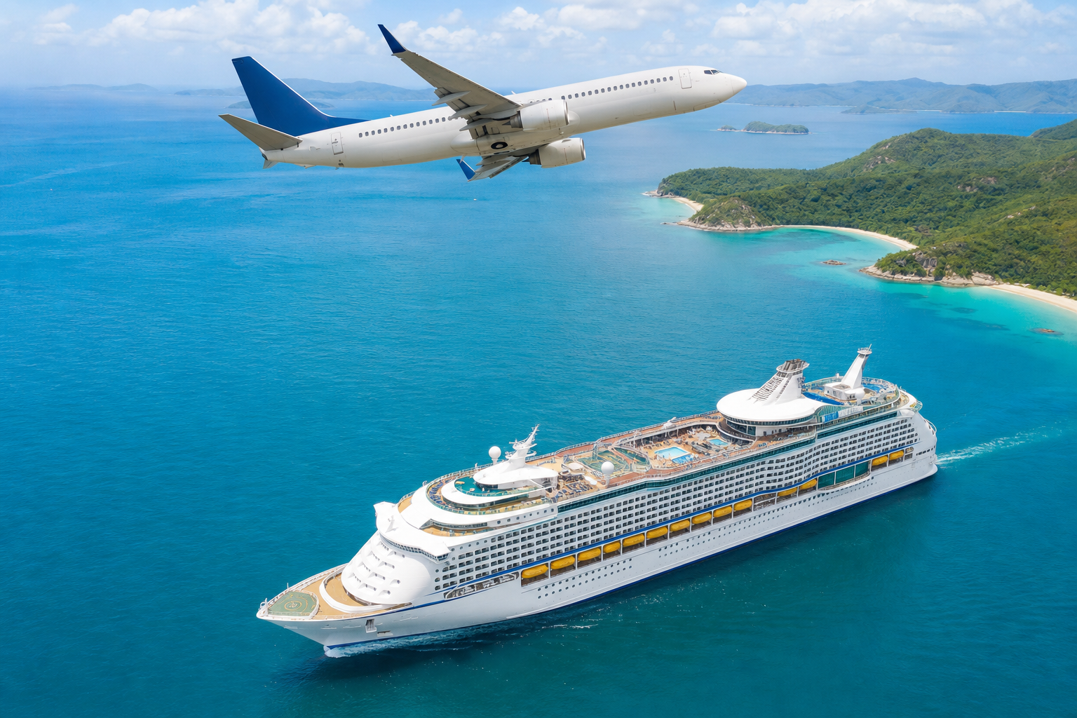 Round-Trip Airfare Plus 3 to 7 Night Cruise