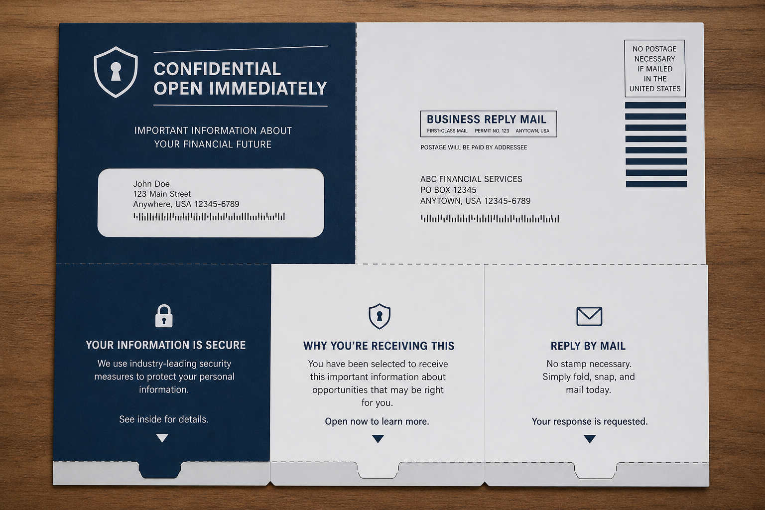 Snap packs direct mail campaign example